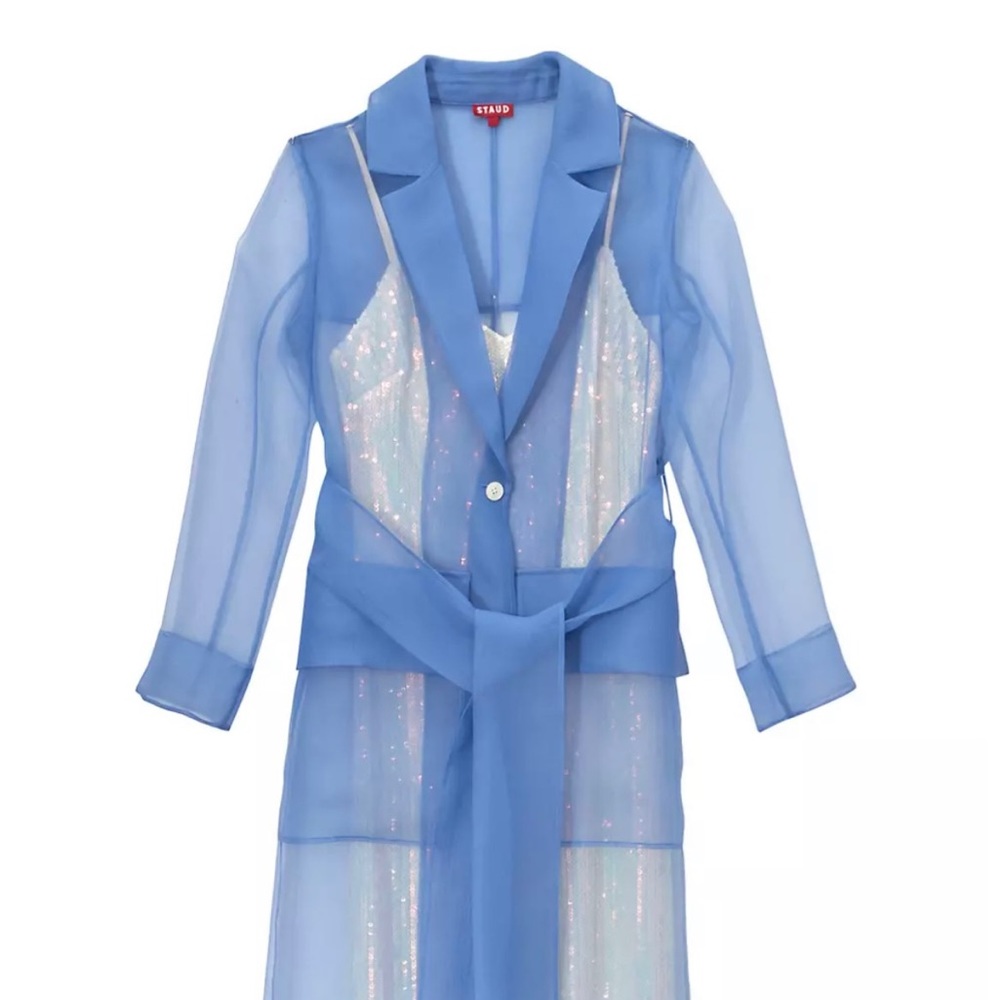 Staud
Ashley Sheer Belted Midi-Dress